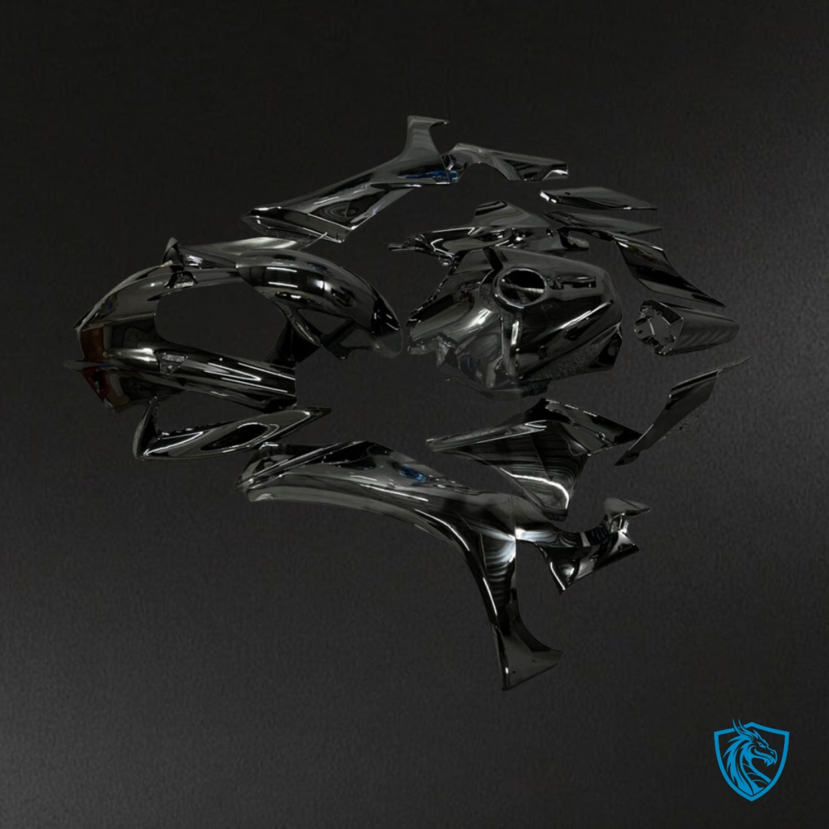 Yamaha R1 (2020-2025) Gloss Black ABS - MERGEment Motorcycle Fairings Kit