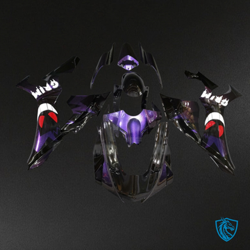 Yamaha R1 (2020-2025) Black & Deep Purple Grim - MERGEment Motorcycle Fairings Kit