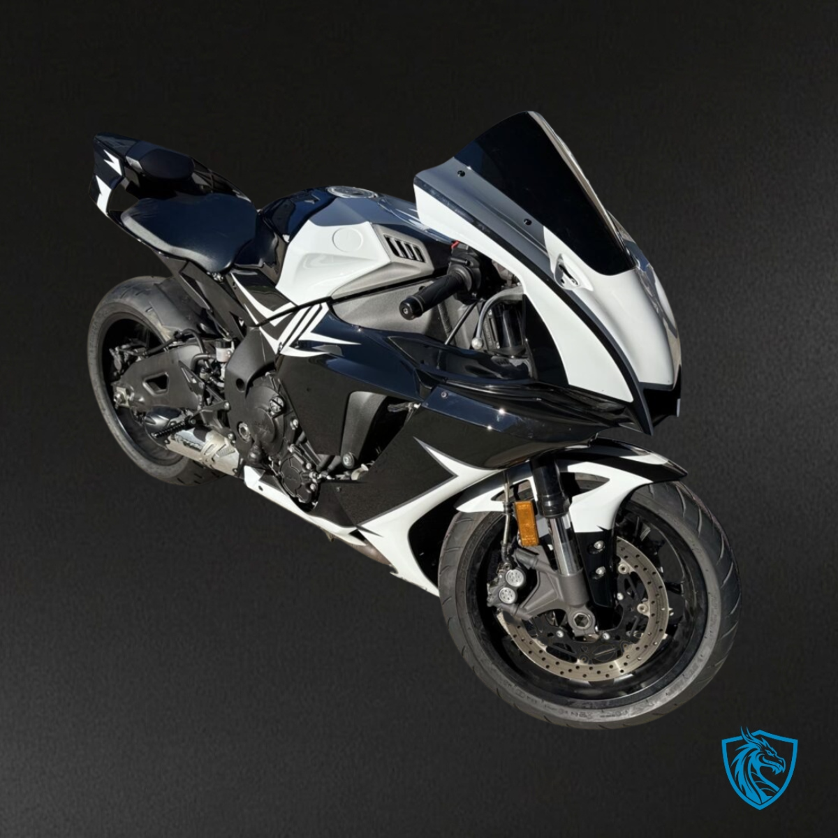 Yamaha R1 (2020-2025) Gloss Black & White ABS Fairings - Aftermarket ABS Bodywork