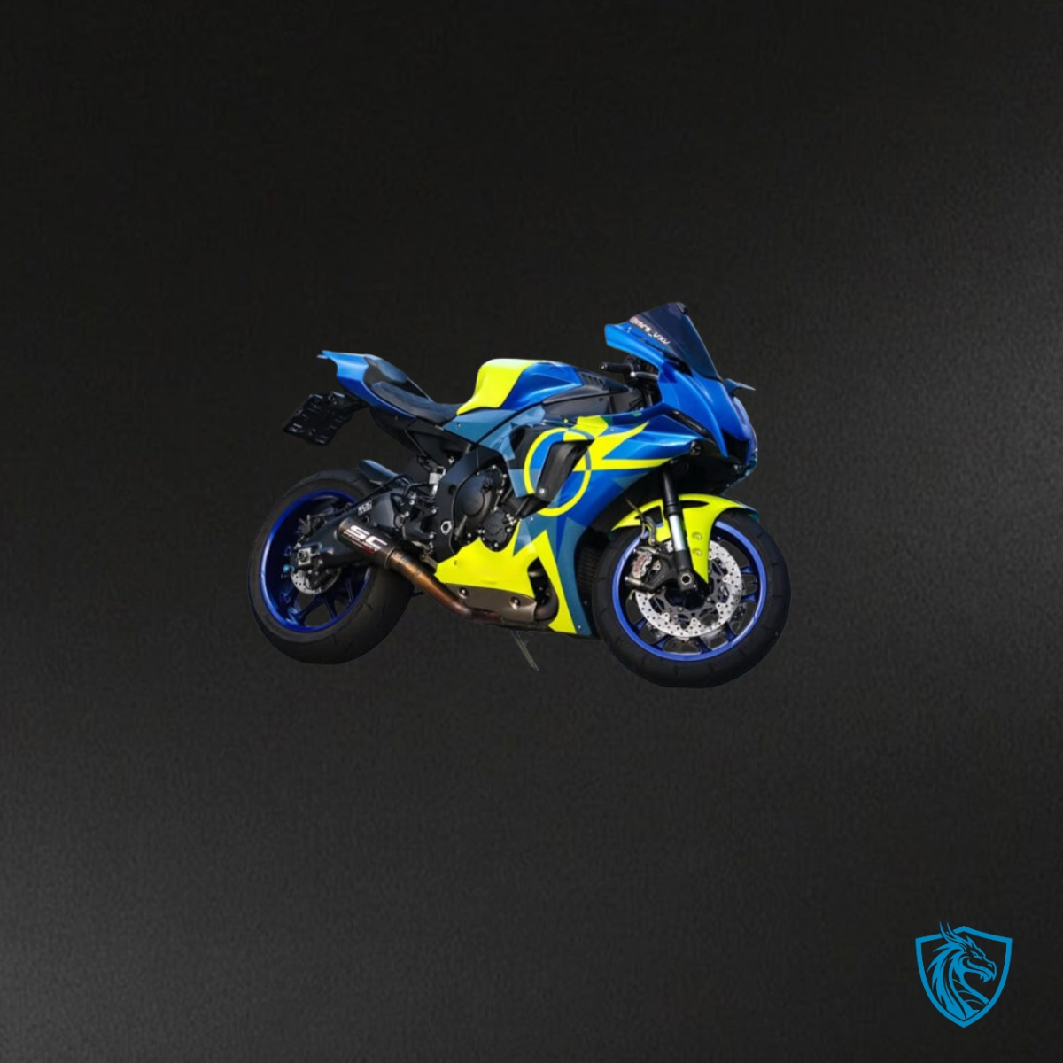 Yamaha R1 (2020-2025) Gloss Blue & High Vis Yellow Fairing Kit | ABS Bodywork