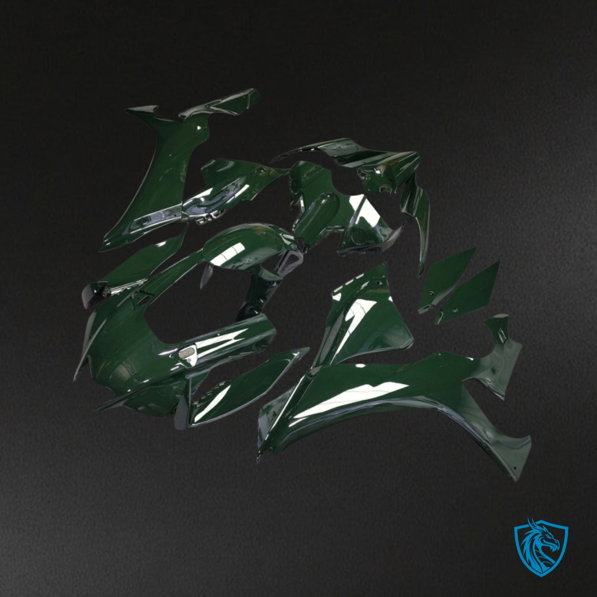 Yamaha R1 (2020-2025) Gloss Dark Green ABS Fairings Kit - Aftermarket ABS Bodywork