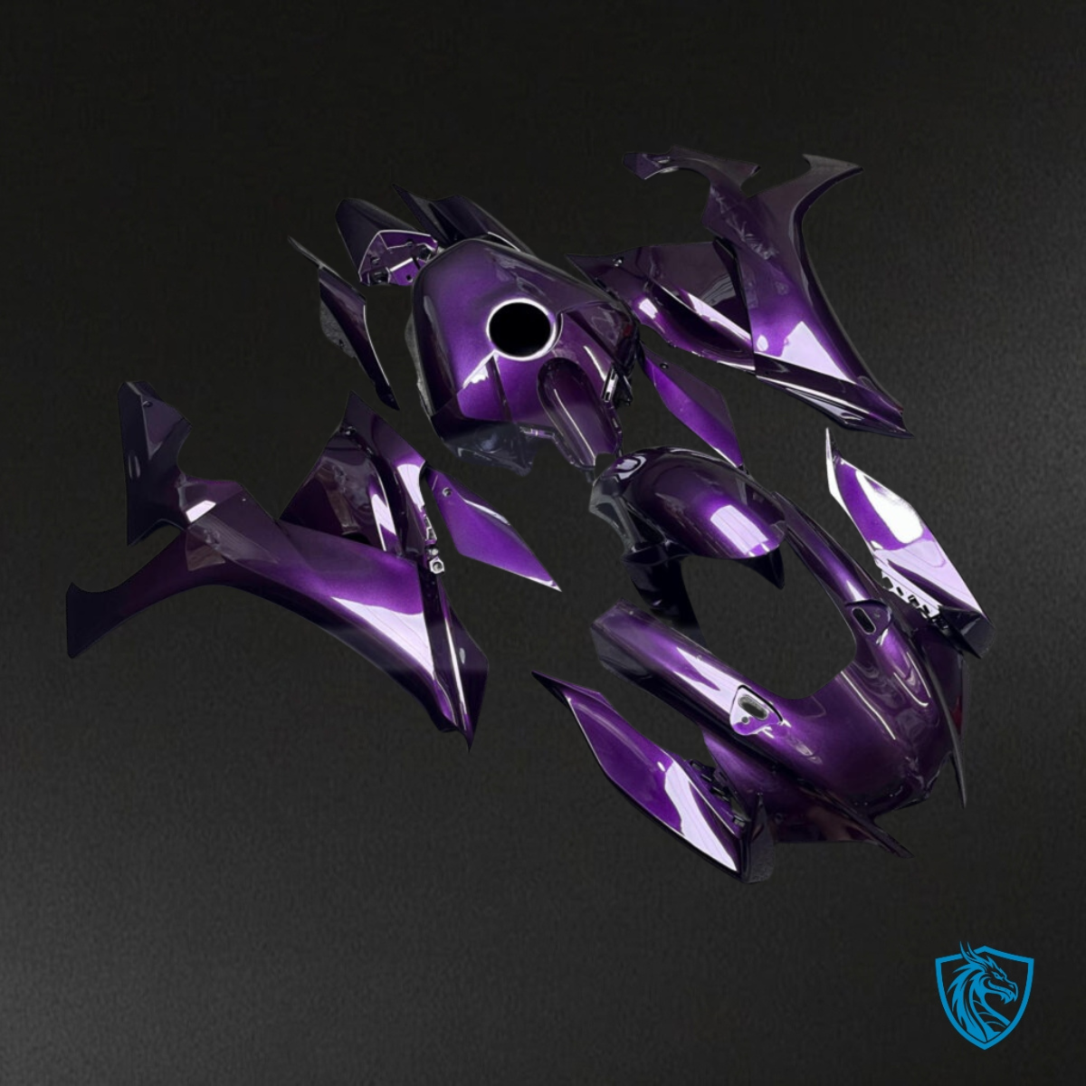 Yamaha R1 (2020-2025) Gloss Deep Purple Fairing Kit | ABS Bodywork