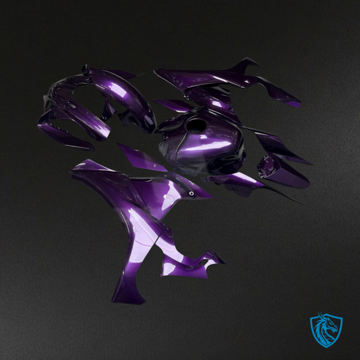 Yamaha R1 (2020-2025) Gloss Deep Purple Fairing Kit | ABS Bodywork