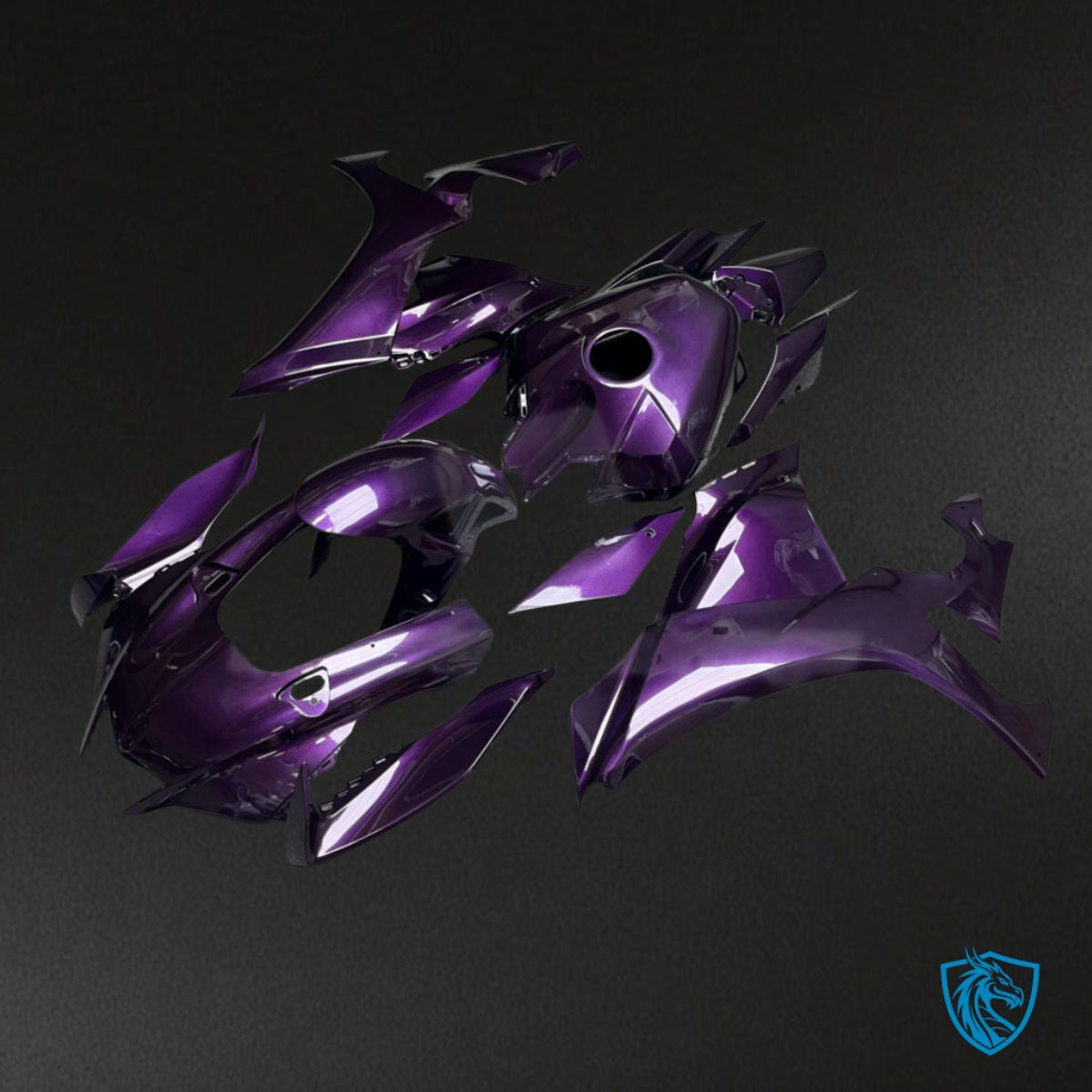 Yamaha R1 (2020-2025) Gloss Deep Purple Fairing Kit | ABS Bodywork
