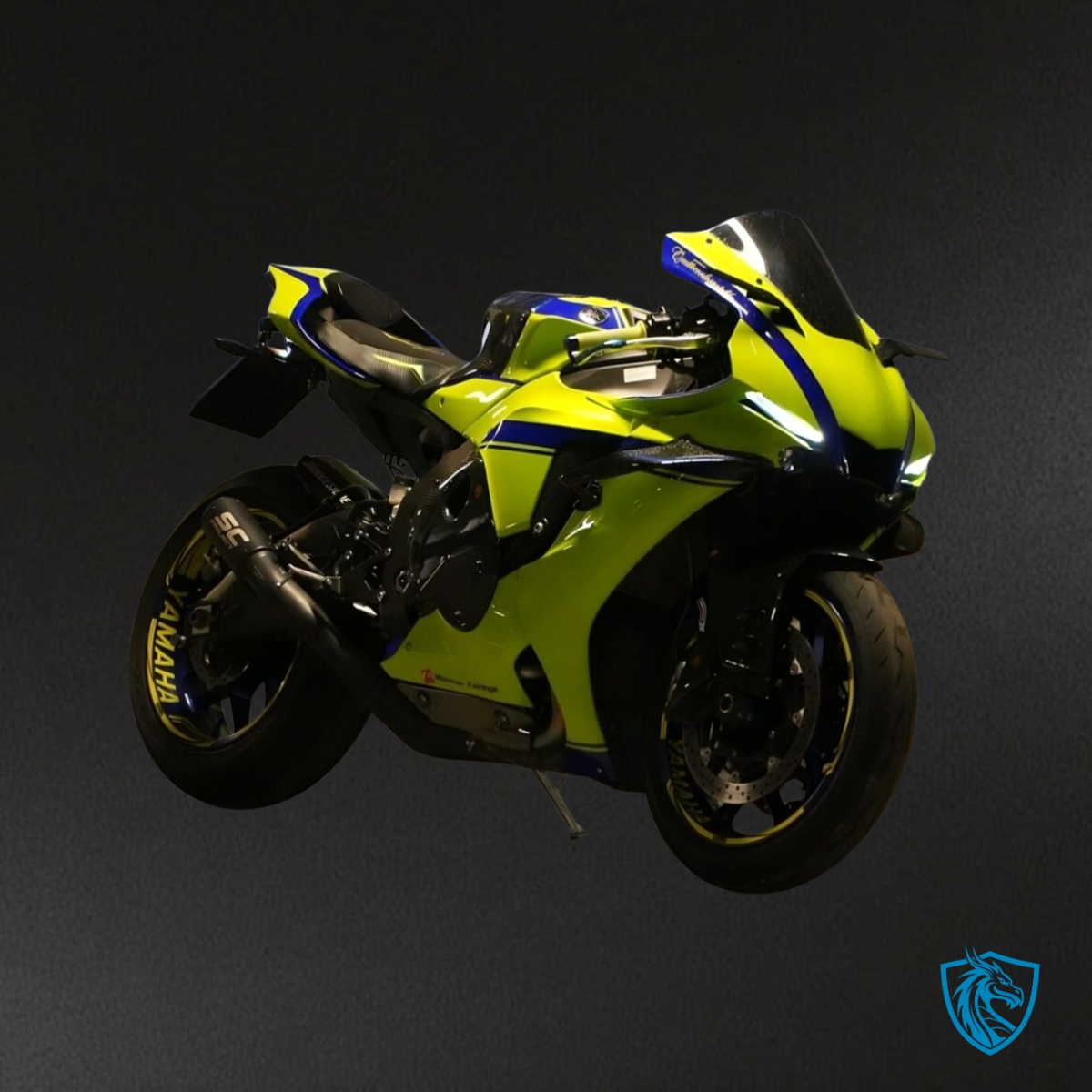 Yamaha R1 (2020-2025) Gloss High Vis Yellow & Blue - Custom ABS Fairing Kit