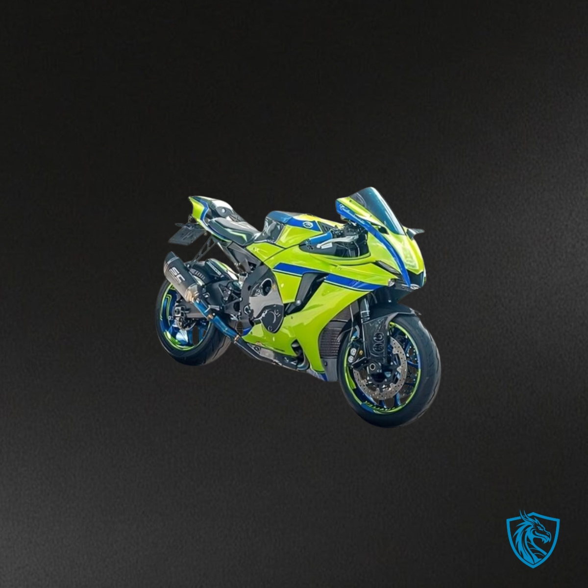 Yamaha R1 (2020-2025) Gloss High Vis Yellow & Blue - Custom ABS Fairing Kit