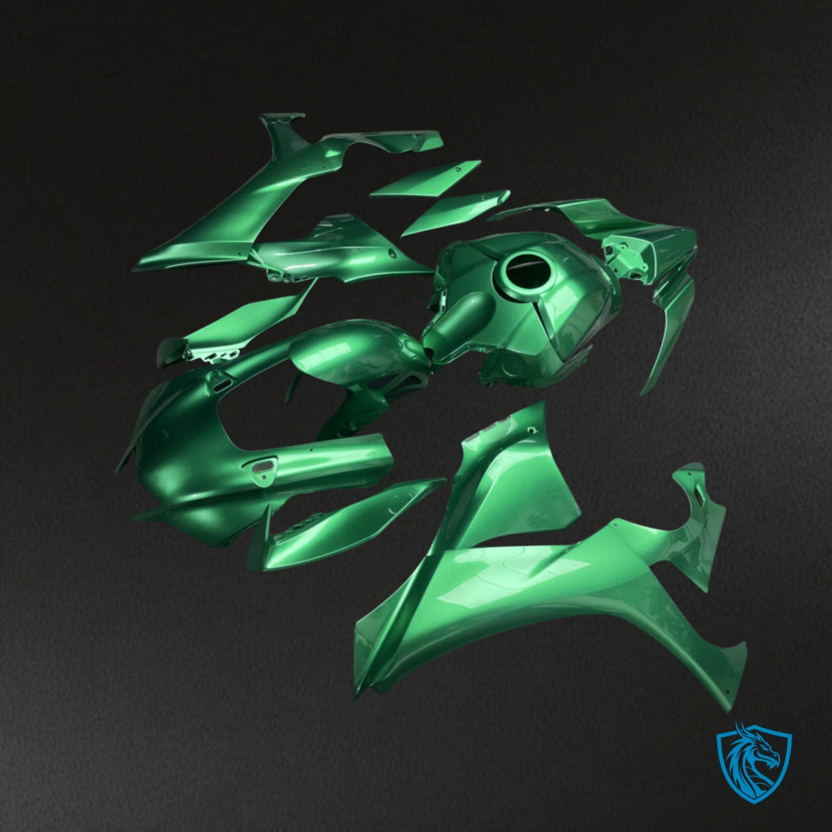 Yamaha R1 (2020-2025) Gloss Metallic Emerald Green - MERGEment Motorcycle Fairings Kit