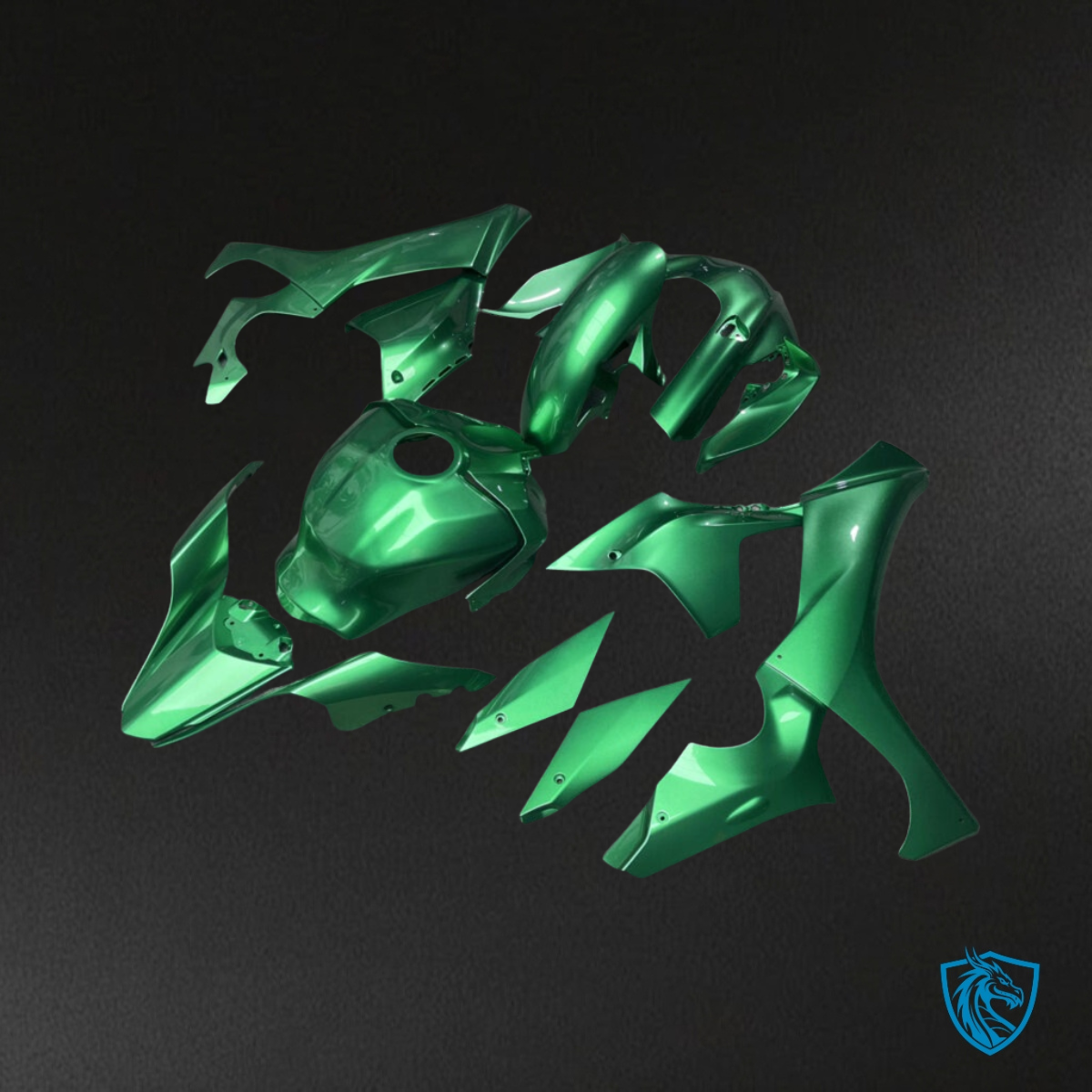 Yamaha R1 (2020-2025) Gloss Metallic Emerald Green - MERGEment Motorcycle Fairings Kit