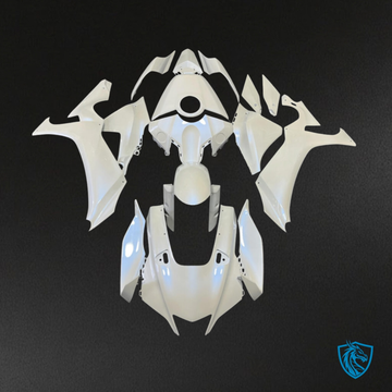 Yamaha R1 (2020-2025) Gloss Pearl White & Gold Flakes Fairing Kit | ABS Bodywork
