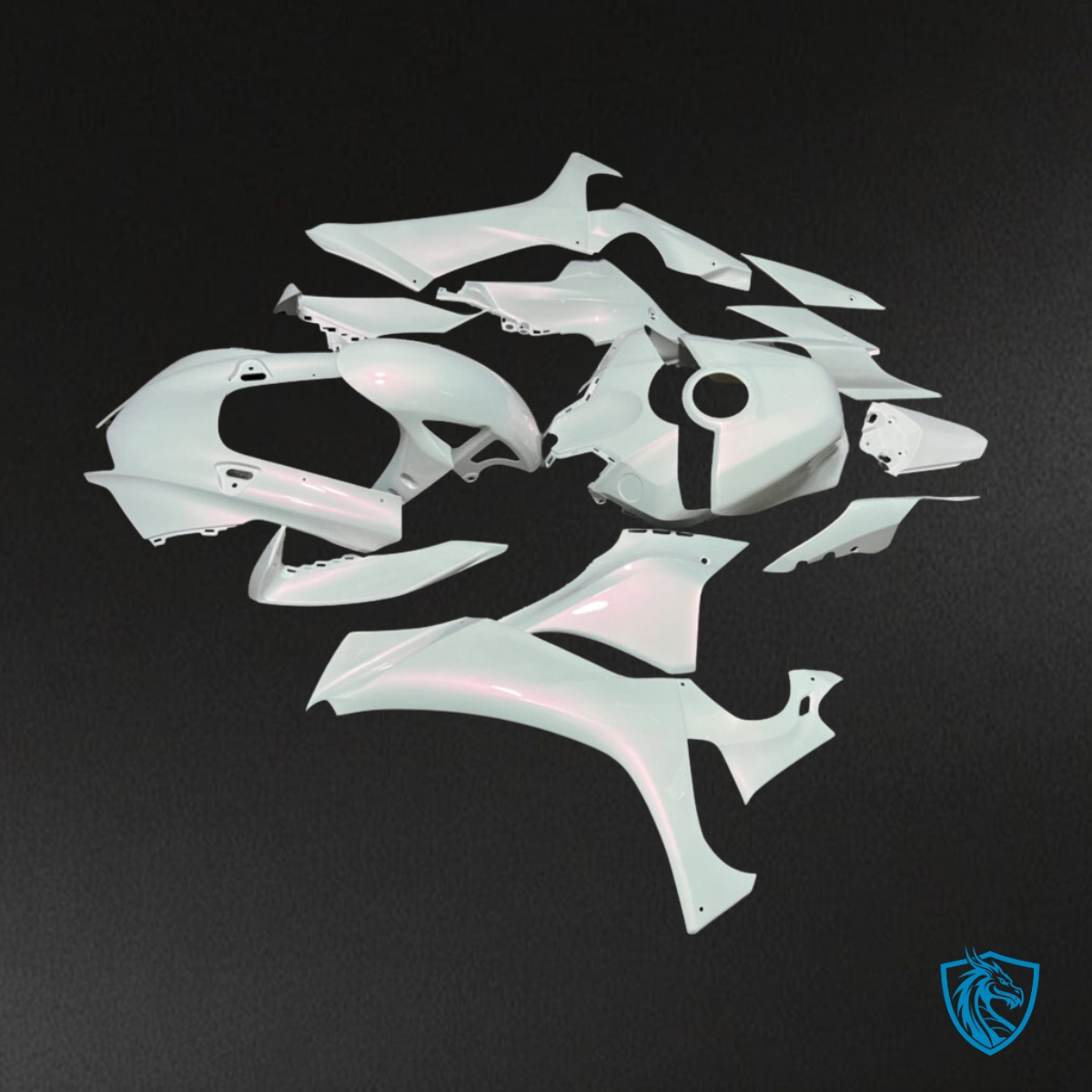 Yamaha R1 (2020-2025) Gloss Pearl White & Red Fairings Kit - Aftermarket ABS Bodywork