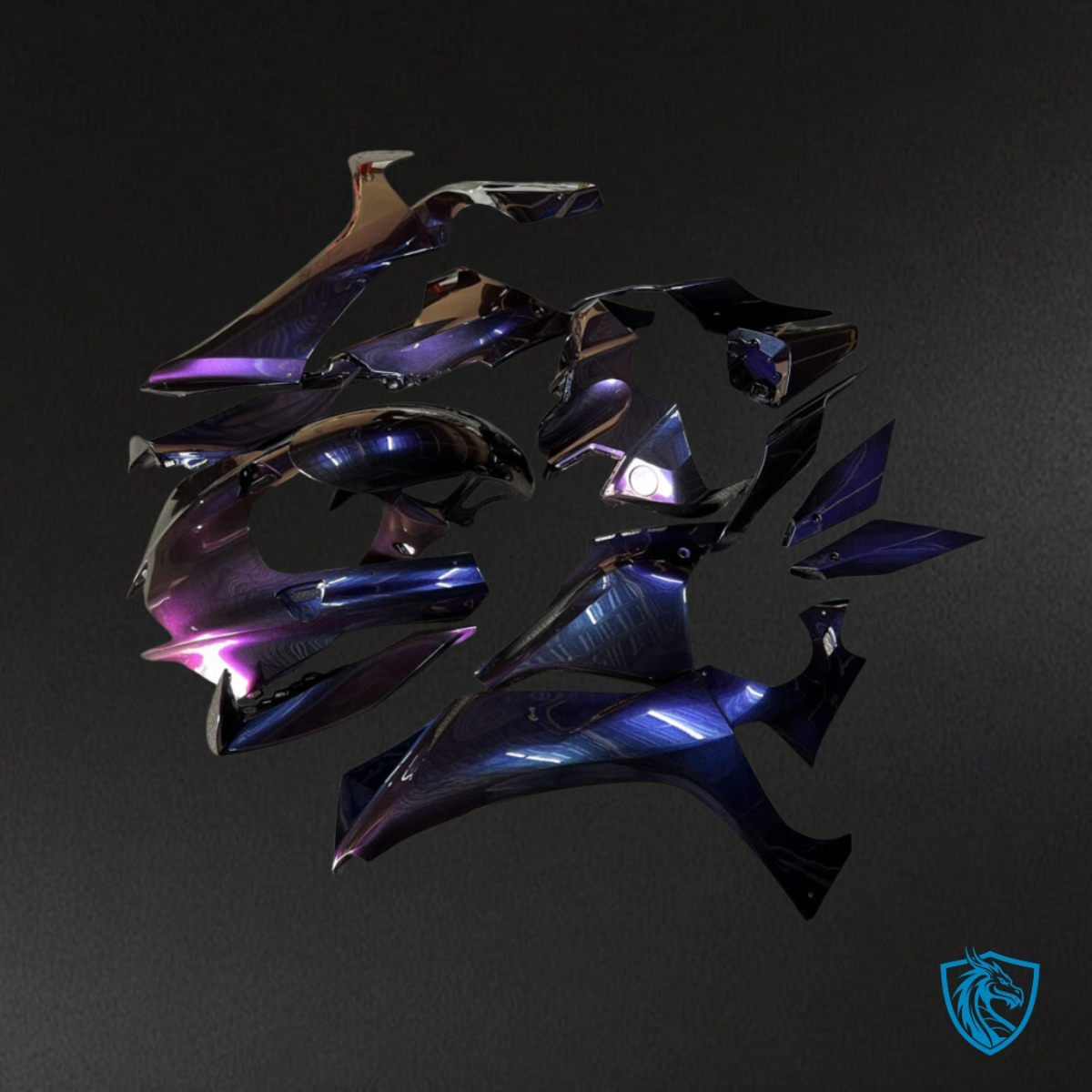Yamaha R1 (2020-2025) Gloss Purple Iridescent - Custom ABS Fairing Kit