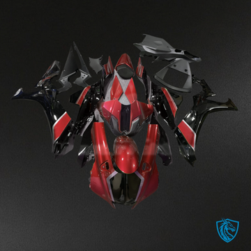 Yamaha R1 (2020-2025) Gloss Red & Black Fairings Kit- Aftermarket ABS Bodywork