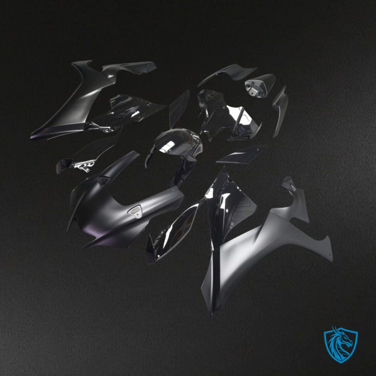 Yamaha R1 (2020-2025) Gloss & Matte Black Fairing Kit | ABS Bodywork