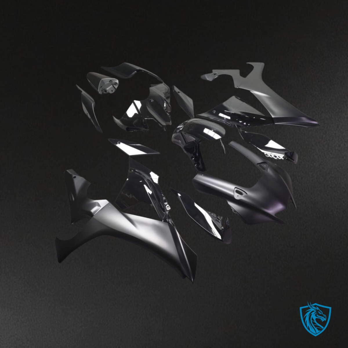 Yamaha R1 (2020-2025) Gloss & Matte Black Fairing Kit | ABS Bodywork