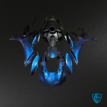 Yamaha R1 (2020-2025) Matte Black & Blue - Custom ABS Fairing Kit