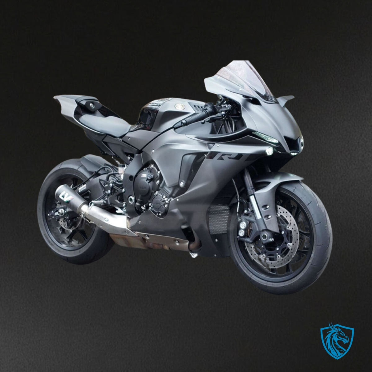 Yamaha R1 (2020-2025) Matte Dark Gray & Gloss Black Fairing Kit | ABS Bodywork