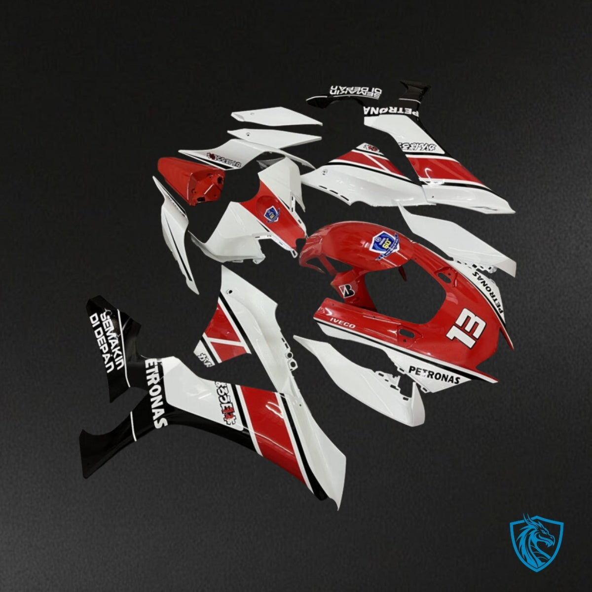 Yamaha R1 (2020-2025) Red, White & Black Fairing Kit | ABS Bodywork