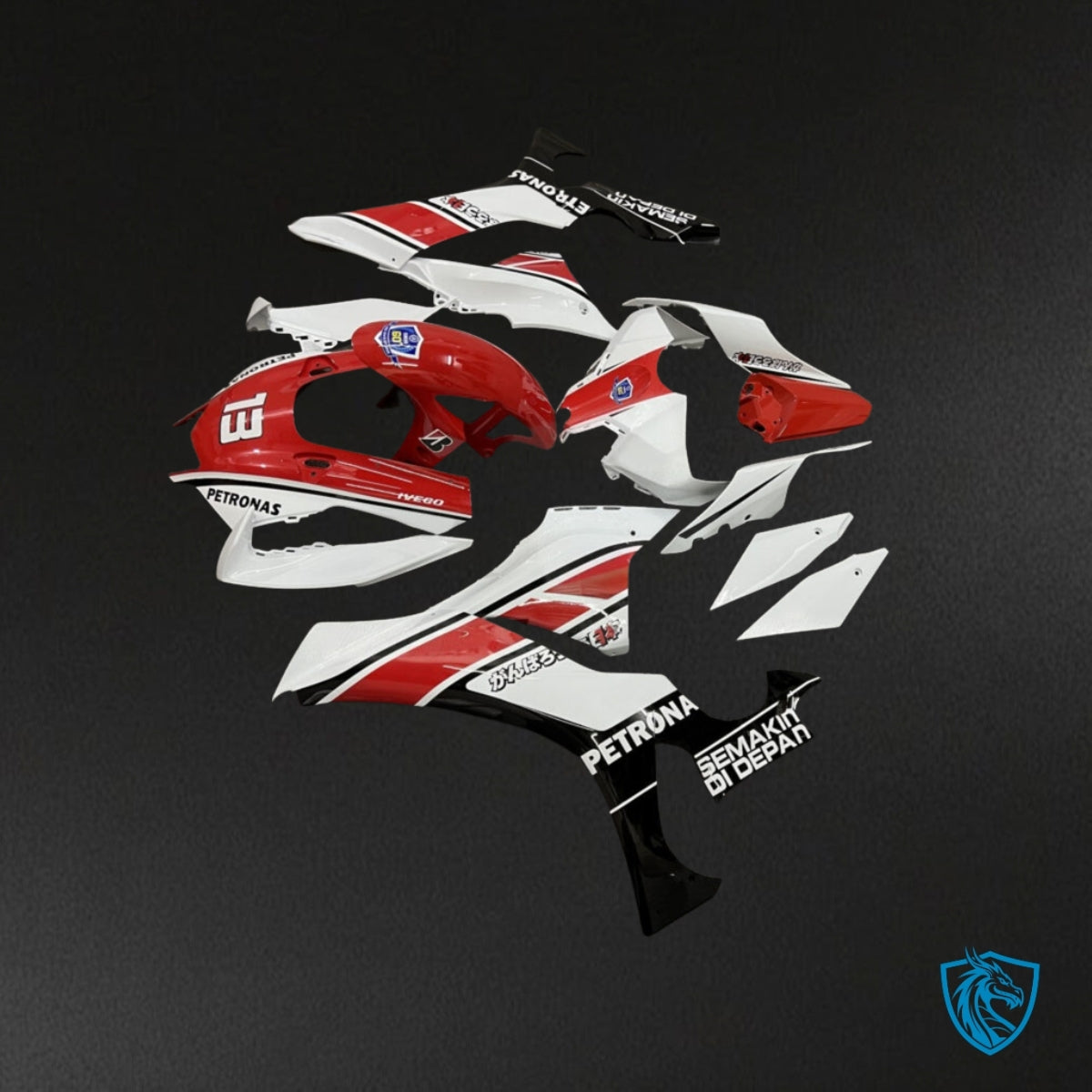 Yamaha R1 (2020-2025) Red, White & Black Fairing Kit | ABS Bodywork