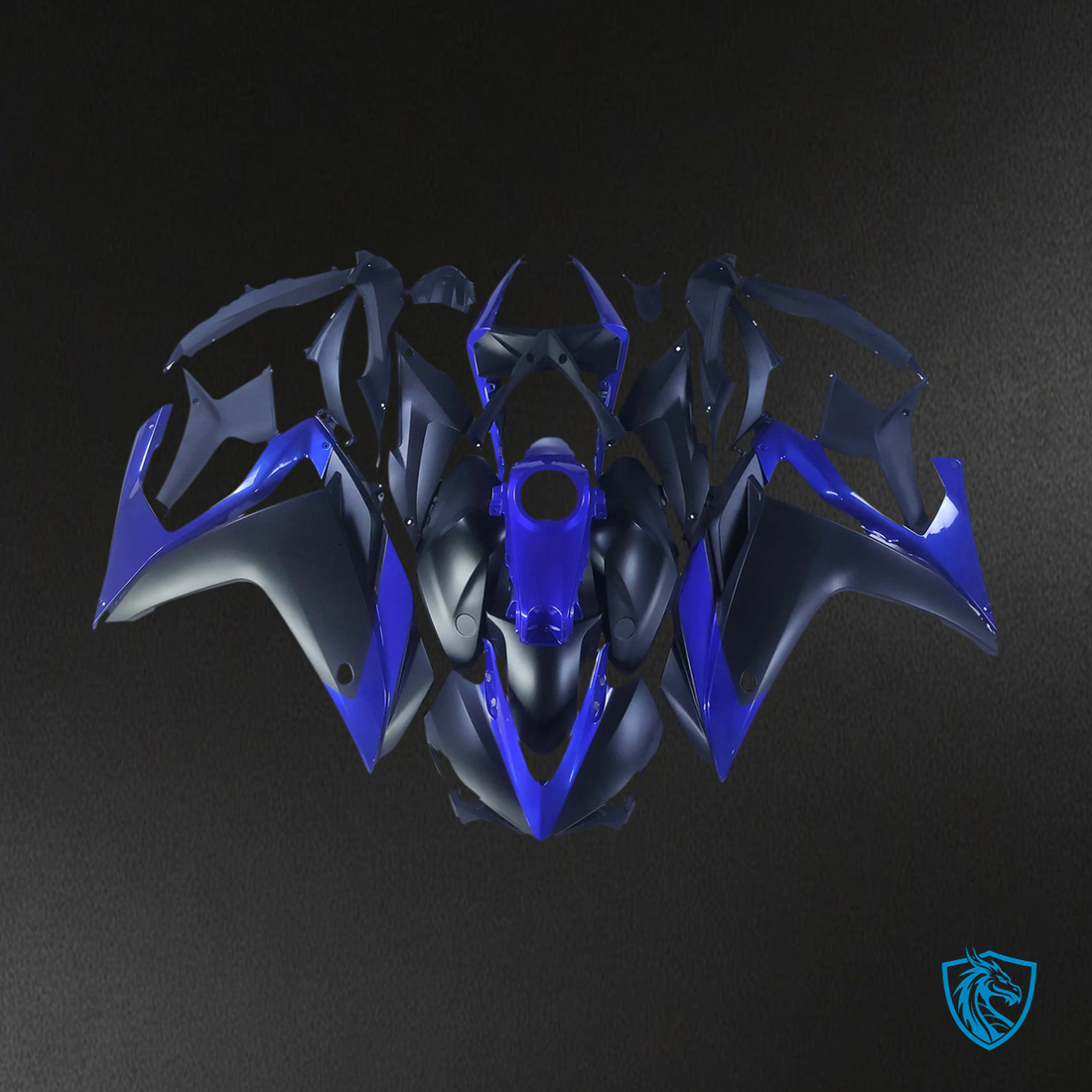Yamaha R25 (2015-2017) YZF-R3 (2014-2018) Blue & Black - MERGEment Motorcycle Fairings Kit