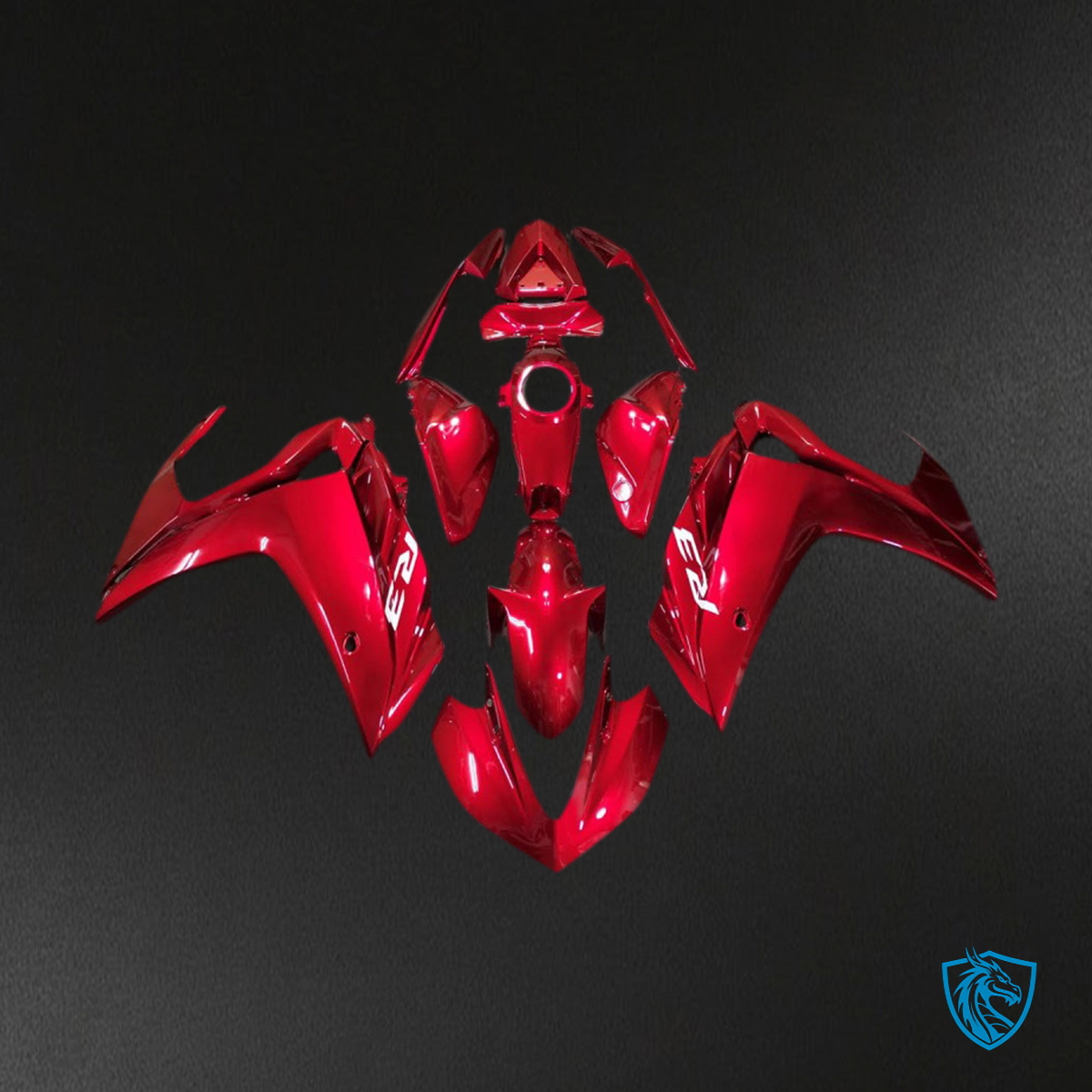 Yamaha R3 (2015-2018) Full Gloss Red Motorcycle Fairings Kit - Aftermarket ABS Bodywork