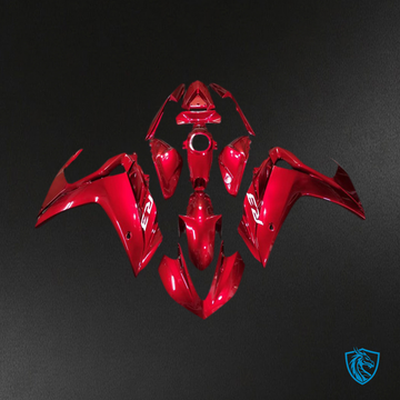 Yamaha R3 (2015-2018) Full Gloss Red Motorcycle Fairings Kit - Aftermarket ABS Bodywork