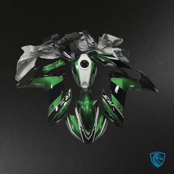 Yamaha R3 (2015-2018) Green, Black & White Gloss Motorcycle Fairing Kit | ABS Bodywork