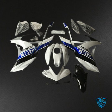 Yamaha R3 (2015-2018) White, Blue & Black - MERGEment Motorcycle Fairings Kit