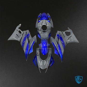 Yamaha R3 (2019-2021) Gloss Nardo Gray & Blue - Custom ABS Fairing Kit