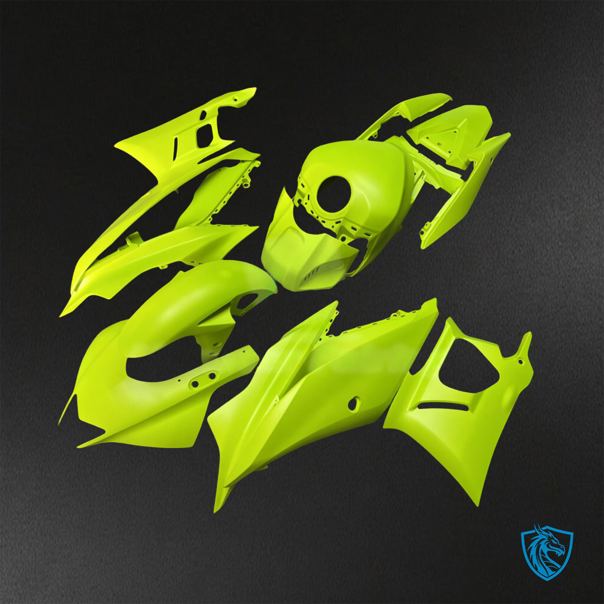 Yamaha R3 (2019-2021) Gloss High Vis Yellow - Replacement Motorcycle Fairings Kit