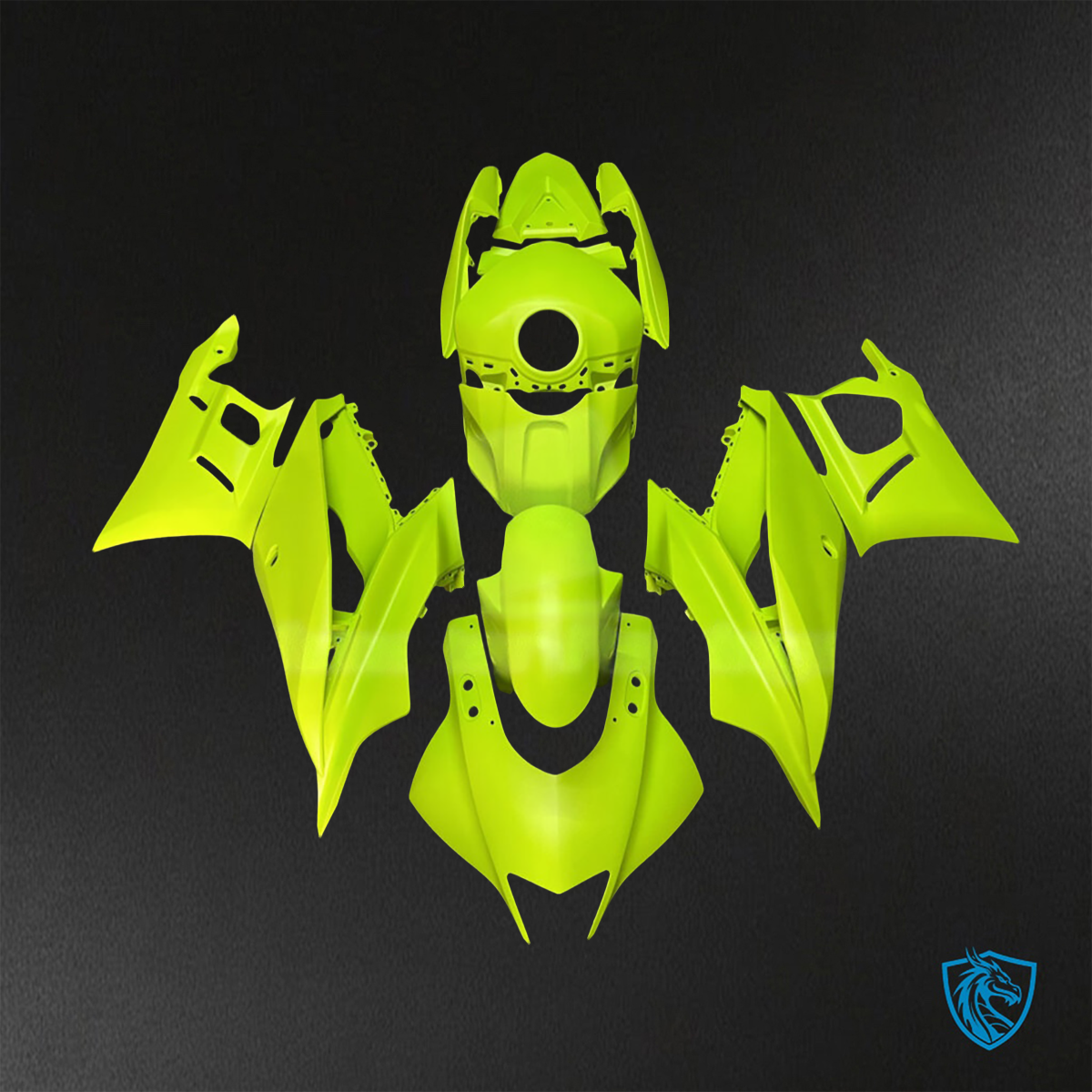 Yamaha R3 (2019-2021) Gloss High Vis Yellow - Replacement Motorcycle Fairings Kit