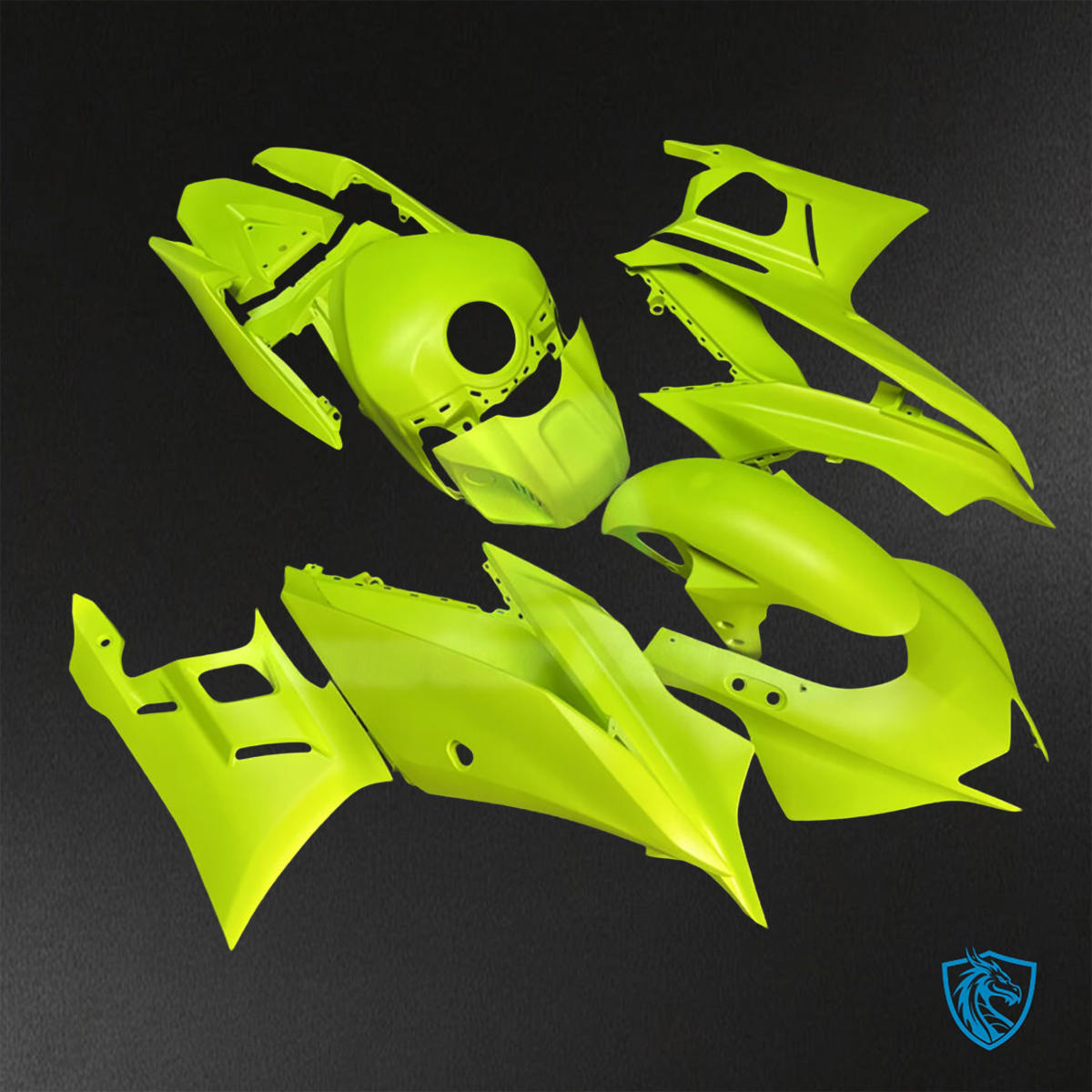 Yamaha R3 (2019-2021) Gloss High Vis Yellow - Replacement Motorcycle Fairings Kit