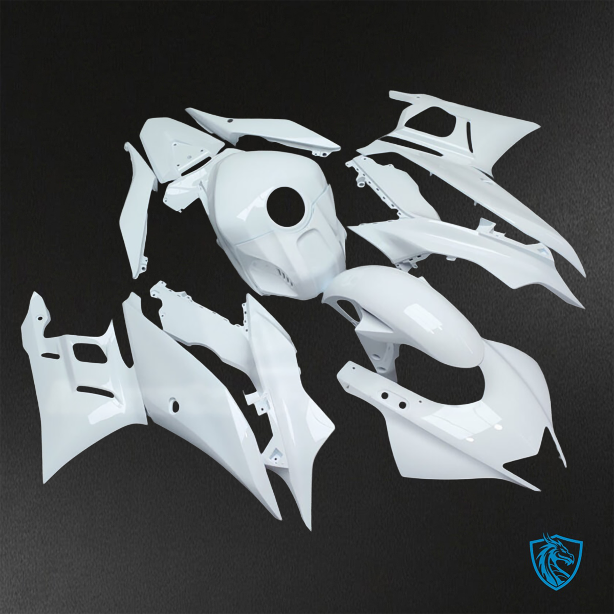 Yamaha R3 (2019-2021) Gloss White ABS Bodywork - Fairings Kit