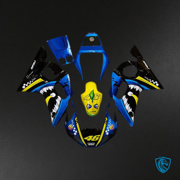 Yamaha R6 (1998-2002) Blue, Shark Yellow & Black Motorcycle Fairings - Aftermarket ABS Bodywork