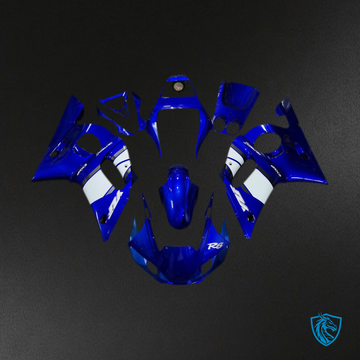 Yamaha R6 (1998-2002) Blue and White design - MERGEment Motorcycle Fairings Kit