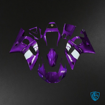 Yamaha R6 (1998-2002) Dark Purple & White Motorcycle Fairing Kit | ABS Bodywork