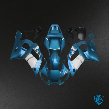 Yamaha R6 (1998-2002) Light Blue & White Motorcycle - Custom ABS Fairing Kit