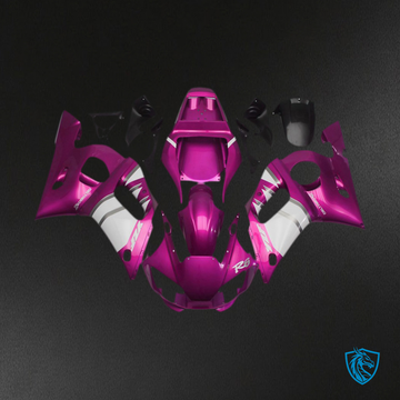Yamaha R6 (1998-2002) Pink & White Motorcycle Fairings Kit - Aftermarket ABS Bodywork