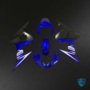 Yamaha R6 (2003-2004) Blue, White & Matt Black Motorcycle Fairing Kit | ABS Bodywork