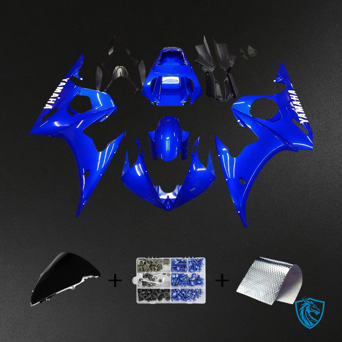 Yamaha R6 2005 Blue - MERGEment Motorcycle Fairing Kit