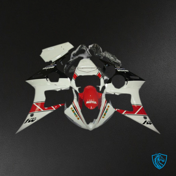 Yamaha R6 (2005) White, Motul Red & Black- MERGEment Motorcycle Fairings Kit