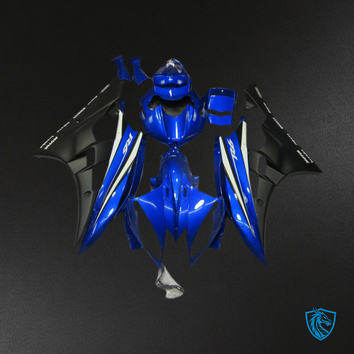 Yamaha R6 (2006-2007) Blue & Black Design - MERGEment Motorcycle Fairings Kit