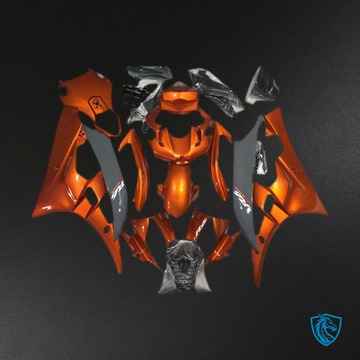Yamaha R6 (2006-2007) Burnt Orange & Gray Nardo Motorcycle Fairing Kit | ABS Bodywork