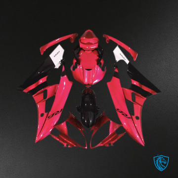 Yamaha R6 (2006-2007) Red Gloss & Black Motorcycle - Custom ABS Fairing Kit