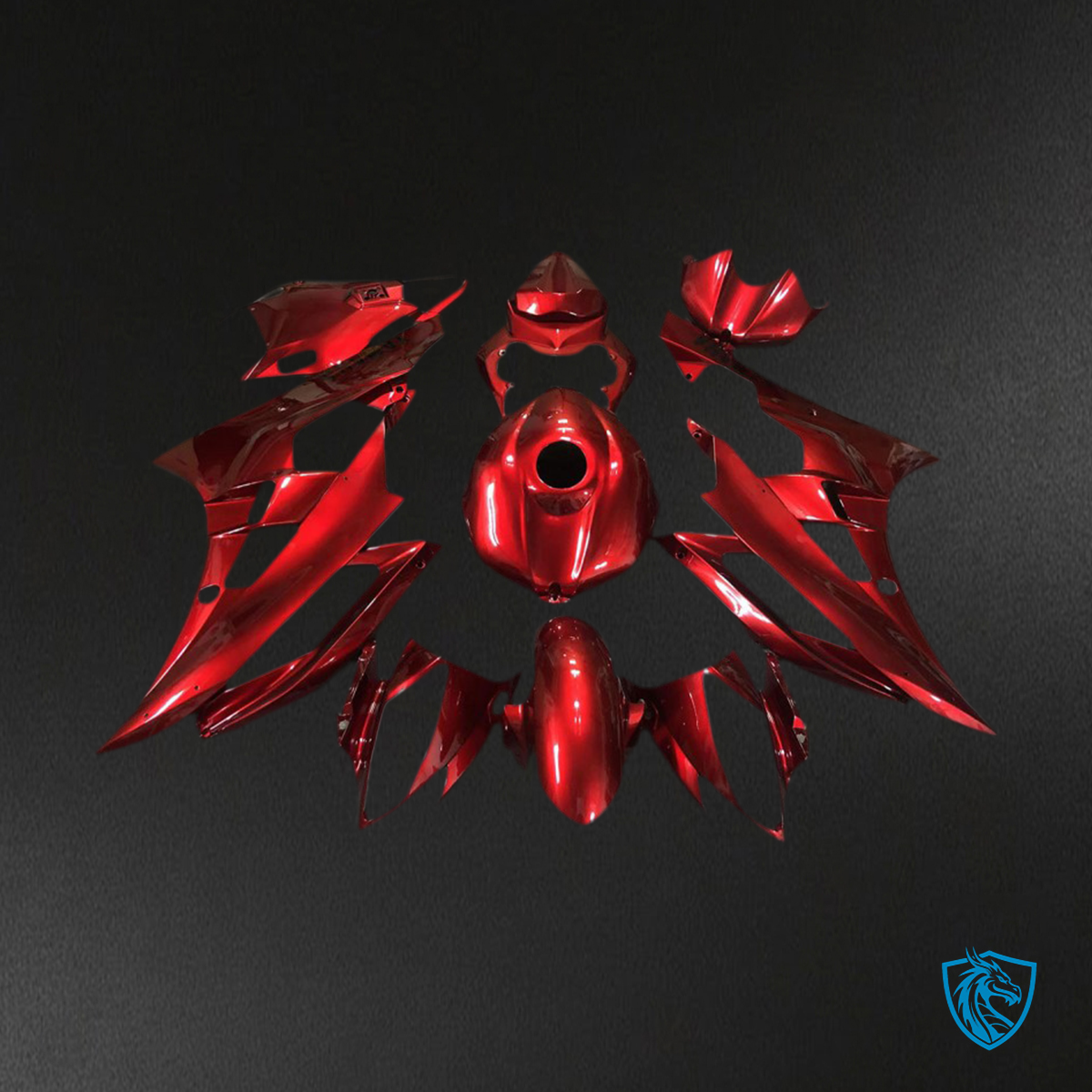 Yamaha R6 (2006-2007) Red Glossy Motorcycle Fairing Kit | ABS Bodywork