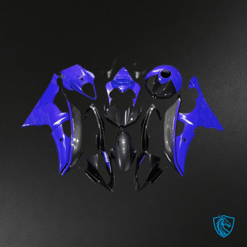 Yamaha R6 (2008-2016) Blue Glossy & Black Carbon Motorcycle - Custom ABS Fairing Kit