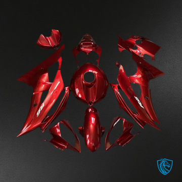 Yamaha R6 (2008-2016) Candy Red Motorcycle - Custom ABS Fairing Kit