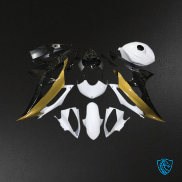 Yamaha R6 (2008-2016) Custom Gold, Black & White Motorcycle Fairing Kit | ABS Bodywork