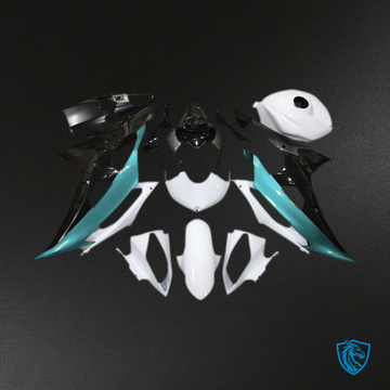 Yamaha R6 (2008-2016) Light Blue, Black & White - MERGEment Motorcycle Fairings Kit