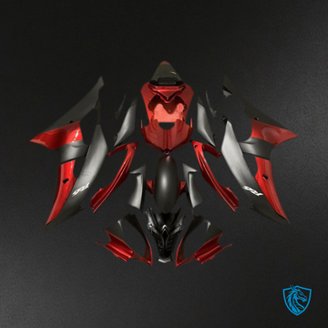 Yamaha R6 (2008-2016) Custom OEM Style Red-Black Motorcycle - Custom ABS Fairing Kit
