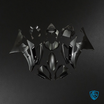 Yamaha R6 (2008-2016) Double Black Motorcycle - Custom ABS Fairing Kit